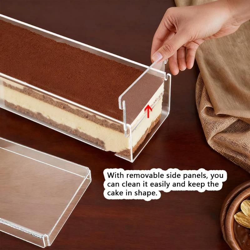 Kitchen Baking Containers - Boîte à Tiramisu Transparente, Contenant à