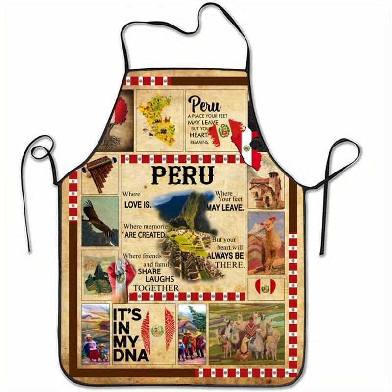 Kitchen Baking Quotes - Tablier imprimé Collage avec citations inspirées