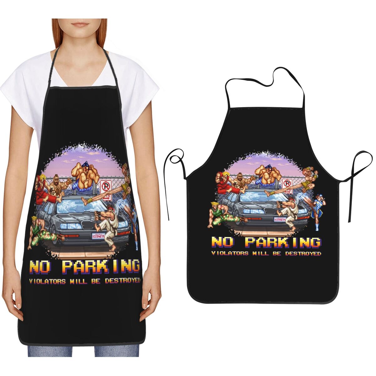 Kitchen Baking Game - Tablier de cuisine Street Fighter avec