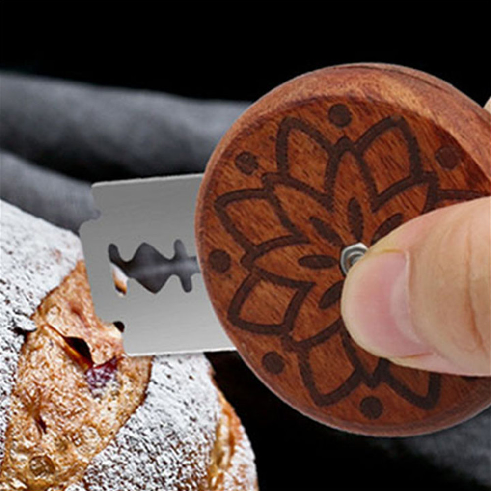 Bread Lame Scoring - Couteau rond en bois jxLame avec