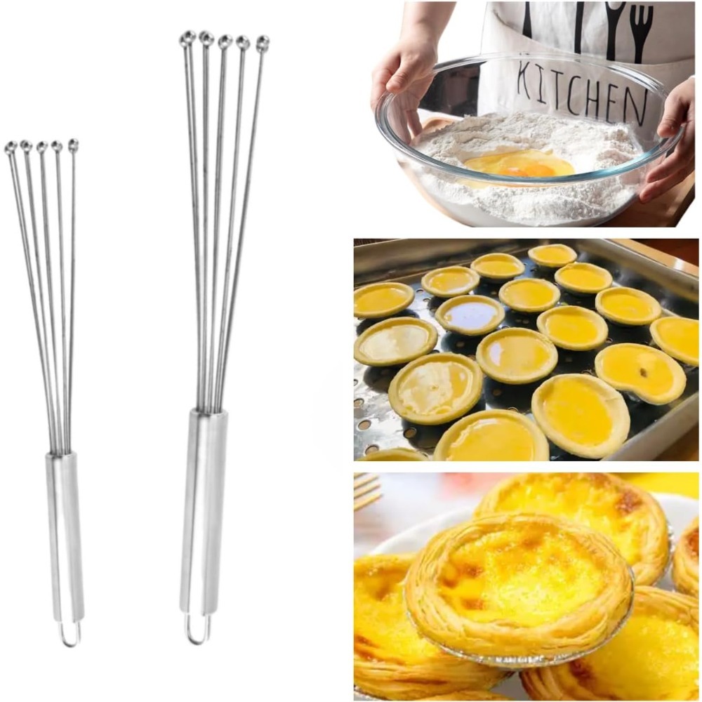 Kitchen Baking Necessities - Batteur à œufs manuel en acier