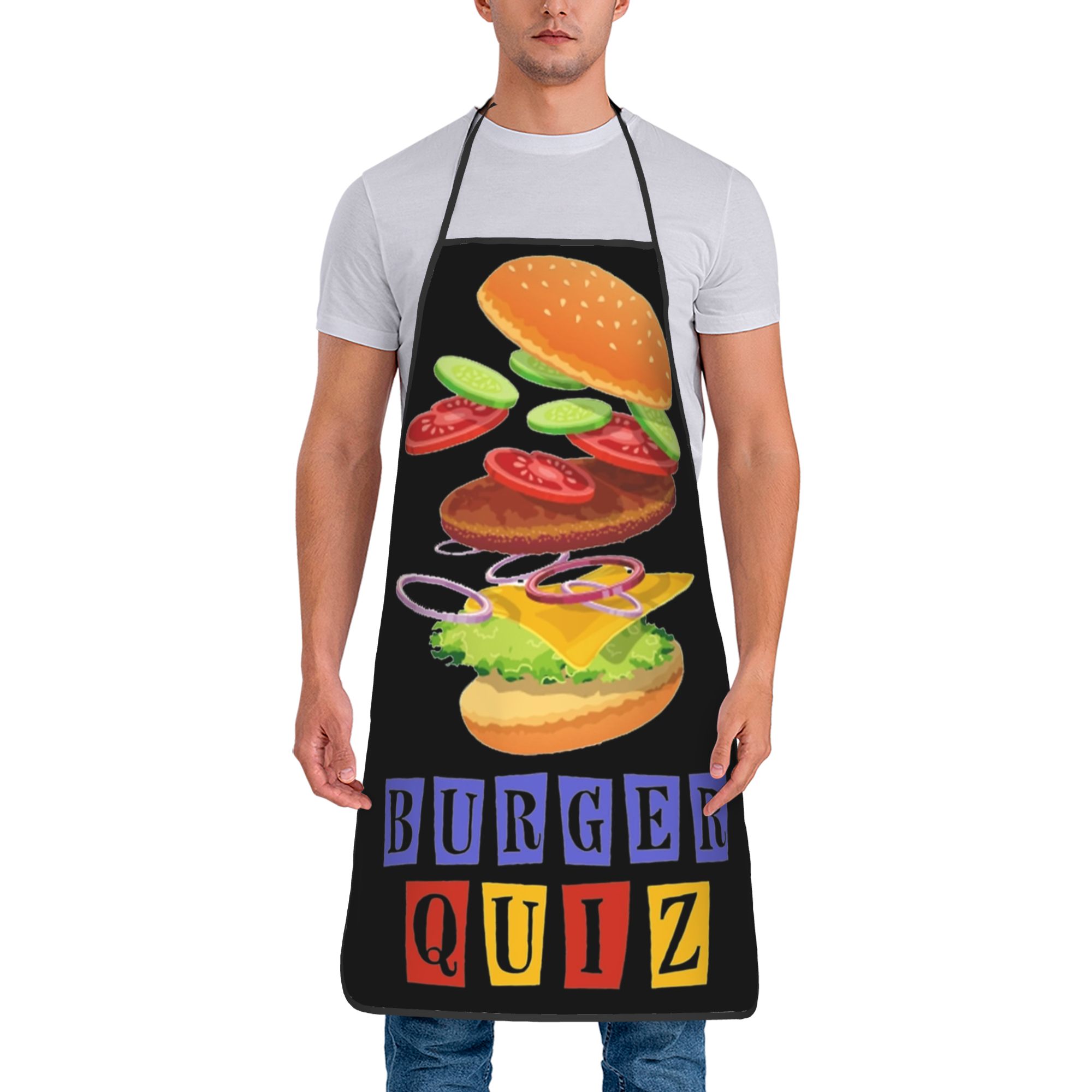 Kitchen Quiz - Tablier de cuisine mignon pour adultes,