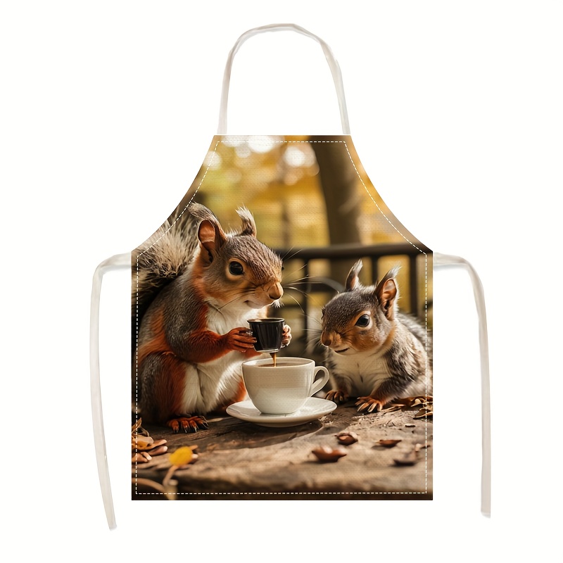 Tablier en lin imprimé scène d - Kitchen Baking Area Ideas avis et prix