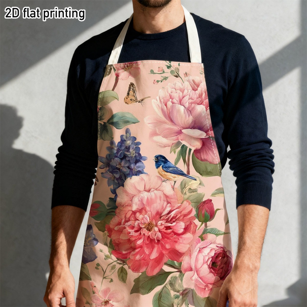 1 tablier en lin à motifs flor - Kitchen Baking Area Ideas avis et prix