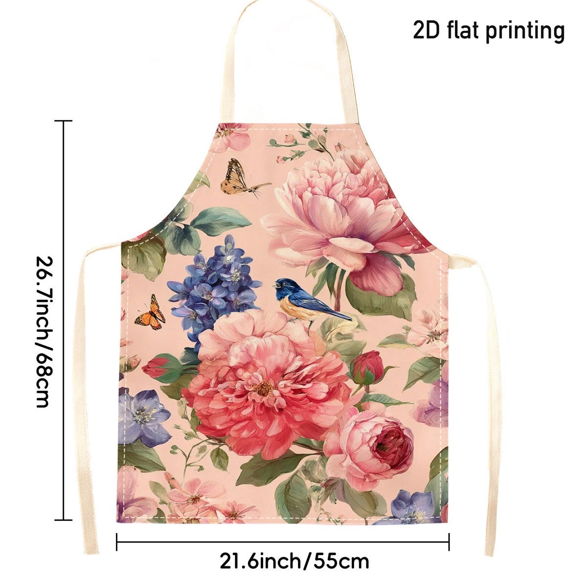 1 tablier en lin à motifs flor - Kitchen Baking Area Ideas avis et prix