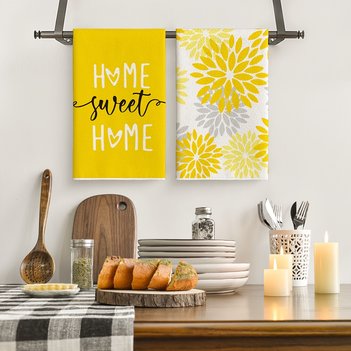 Ensemble de 4 torchons de cuis - Kitchen Baking Necessities avis et prix