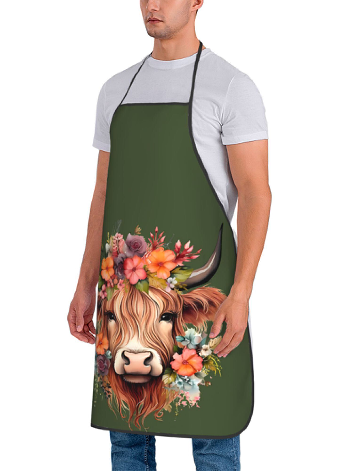 1 tablier amusant à motif vach - Kitchen Baking Area Ideas avis et prix