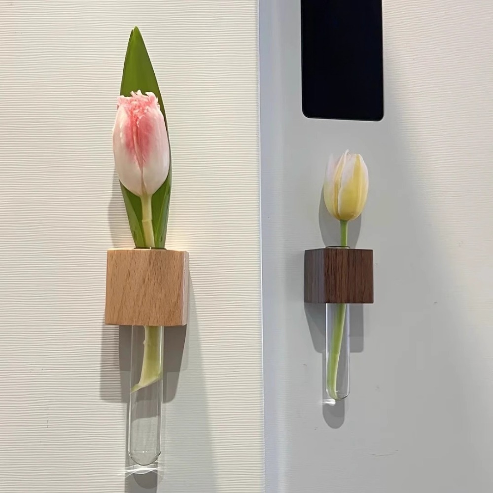 Vase à tubes à essai en bois,  - Kitchen Quiz avis et prix