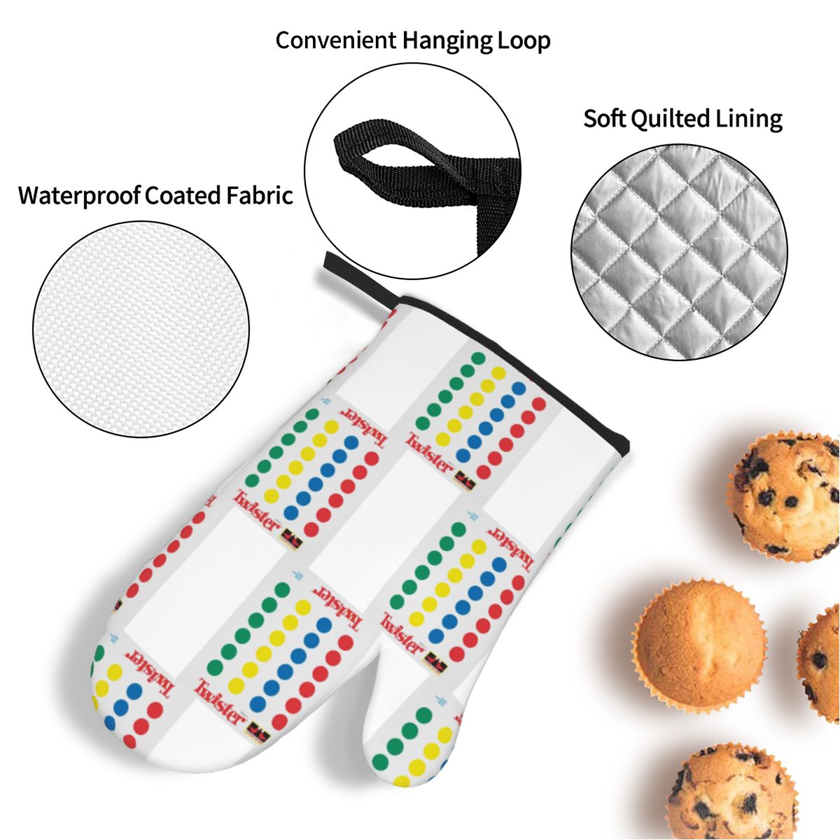 Ensemble de 4 maniques de four - Kitchen Baking Game avis et prix